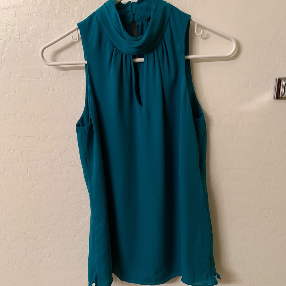 White House Black Market sleeveless silk blouse